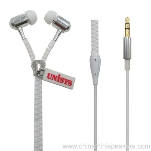 Promotion zip earphone