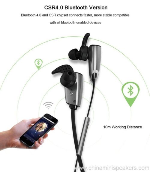 CSR8635 wireless stereo headset in ear bluetooth sport earphones 3 CSR8635 Wireless Stereo Headset In-Ear Bluetooth Sport Earphones