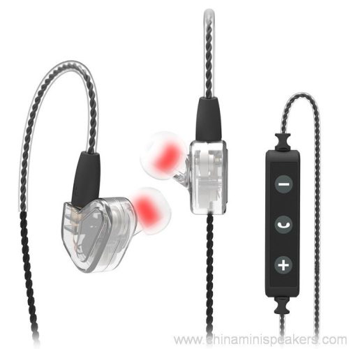 Mini transparent detachable cable sport earphones 5 Mini transparent detachable cable sport earphones