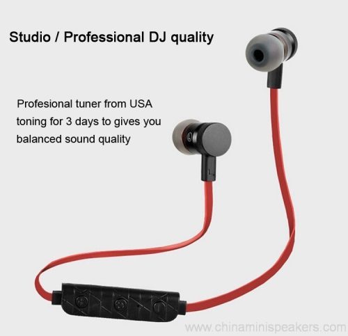 Professional DJ quality magnet metal in-ear sport bluetooth earphone 2 Professional DJ quality magnet metal in-ear sport bluetooth earphone