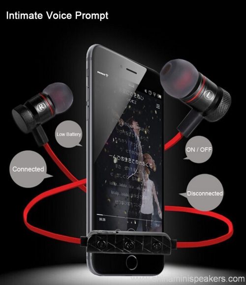 Professional DJ quality magnet metal in-ear sport bluetooth earphone 5 Professional DJ quality magnet metal in-ear sport bluetooth earphone