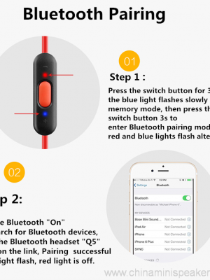 Estereo Sport Bluetooth Entzungailuak Haririk gabeko Bluetootha 4.1 Earphone - Irudia 3