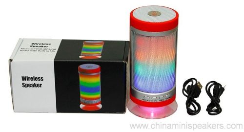 3 Watt Wireless Portable Bluetooth DSP Speaker with Colorful LED Light