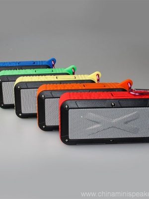 Bluetooth Wireless Speaker Ka Power Bank le Metal Snap Hook - Setšoantšo 6
