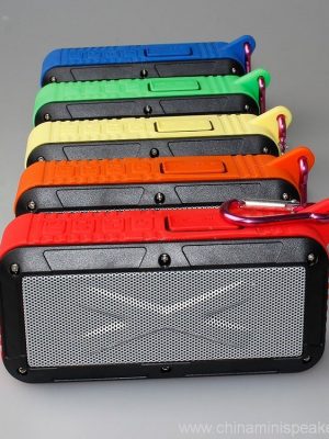 Bluetooth Wireless Speaker Ka Power Bank le Metal Snap Hook - Setšoantšo 5