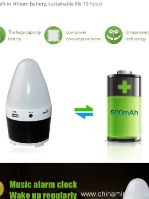 LED Żarówka Bluetooth głośnik do odtwarzania muzyki, Rozmowy telefoniczne, Stolik nocny - Image 5
