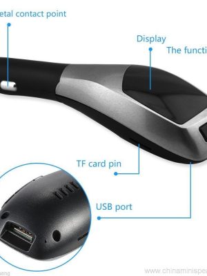 Bluetooth მანქანის ნაკრები სტერეო ტელეფონის ტელეფონი + TF ბარათის MP3 პლეერი + FM გადამცემი USB მანქანის სპიკერი - Image 5