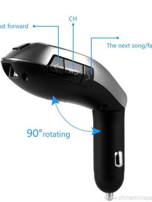 Bluetooth მანქანის ნაკრები სტერეო ტელეფონის ტელეფონი + TF ბარათის MP3 პლეერი + FM გადამცემი USB მანქანის სპიკერი - Image 4