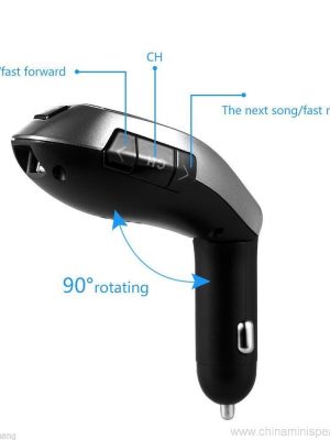 Bluetooth მანქანის ნაკრები სტერეო ტელეფონის ტელეფონი + TF ბარათის MP3 პლეერი + FM გადამცემი USB მანქანის სპიკერი - Image 10
