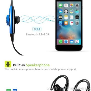 Bluetooth leikkeen Headphons yksityiset Sweatproof urheilu kuulokkeet 7