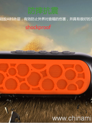 Водоотпорен надворешен безжичен Bluetooth-звучник со Carabiner - Слика 8