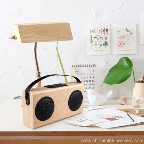 Wooden Outdoor High quality Sound Bluetooth Speaker