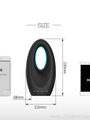 Bluetooth V4.1 Wireless Speaker Mat FM Radio & LED Night Liicht & TF Card - Bild 6