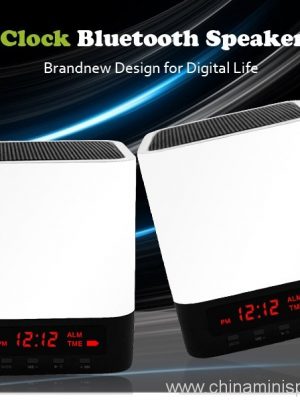 soundbox puri Desktop cun LED manu schermu BT4.0 libirari alarme multifunctional parraturi roggiu bluetooth - Image 10