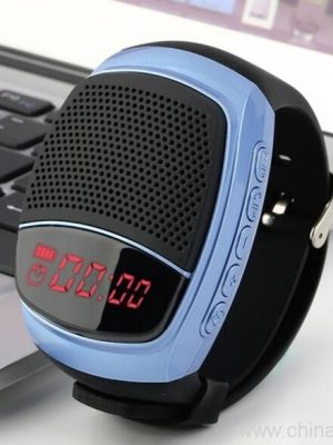 Fashional Design Ceàrdach a ghabhas a thogail ann an Bluetooth Labhraiche Watch le Radio - Image 5