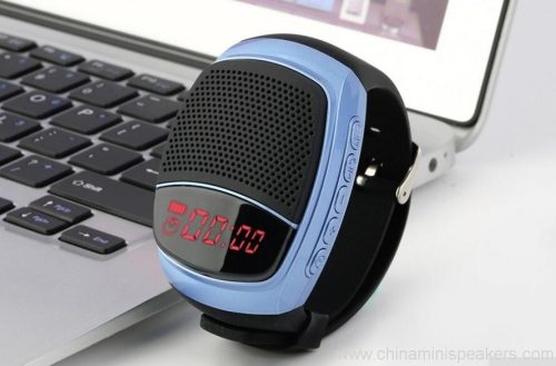 Portable Built-in Bluetooth Speaker Watch with Radio