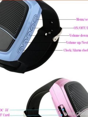Fashional Design Ceàrdach a ghabhas a thogail ann an Bluetooth Labhraiche Watch le Radio - Image 6