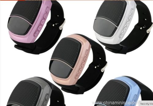 Portable Built-in Bluetooth Speaker Watch with Radio