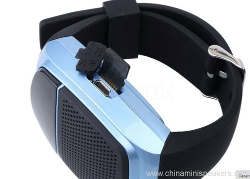 Portable Built-in Bluetooth Speaker Watch with Radio