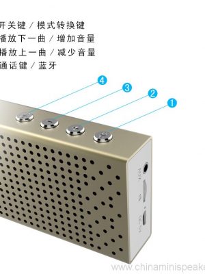 Metal Bluetooth Speaker Nirkabel Stereo Pocket Audio Dhukungan Handsfree TF Card AUX-in speaker - Image 4