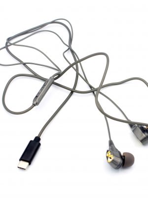 USB Type C Hi-Fi Digital Stereo Earbud Headphones , Wired In-Ear Extra Bass Noise Cancelling Sports Earphones with Mic and Volume Control for Pixel 2, Moto Z, HTC U11(Grey) - Image 9